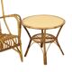Vintage Set Rattan Chairs Armchairs Table Boho Design Sixties