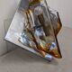 Hollywood Regency wall sconce in Murano glass by Mazzega, Italy circa 1970.
