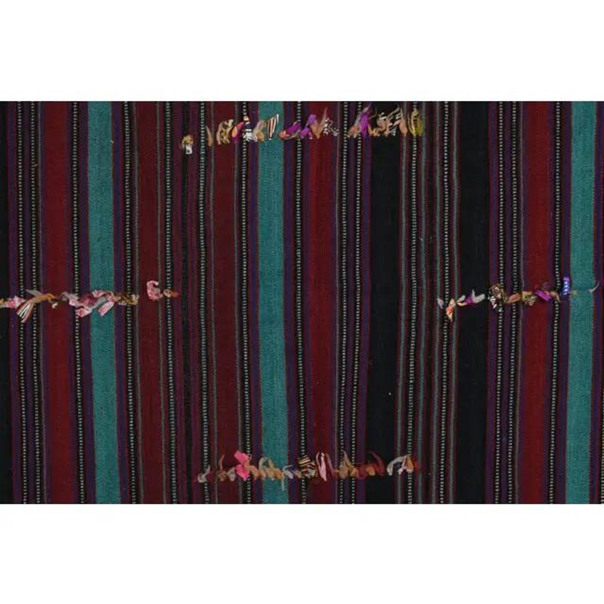 1970s Vintage Turkish Handmade Wool & Cotton Purple Area Rug 232x350