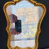 Small golden mirror