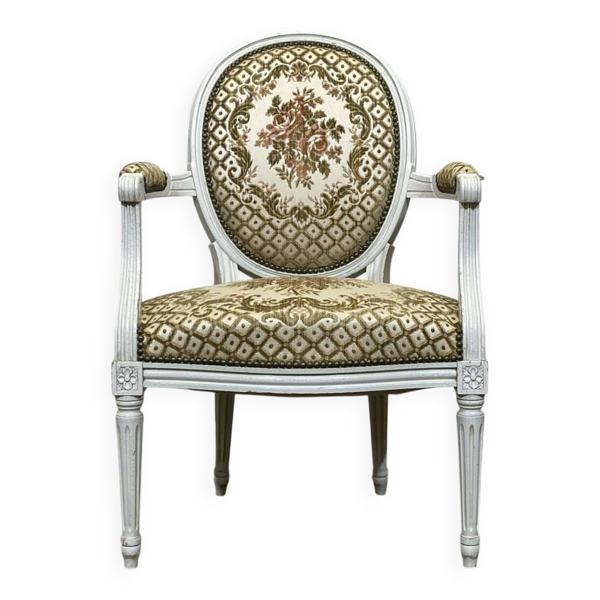 Fauteuil cabriolet de style Louis XVI des années 1970 — Beyit