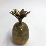 Vintage brass pineapple ice bucket 1970s