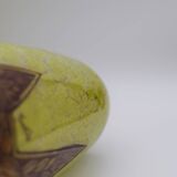 Set 2 Rare Vase Ovoïde signé F-T Legras Pare de verre Art deco 1930