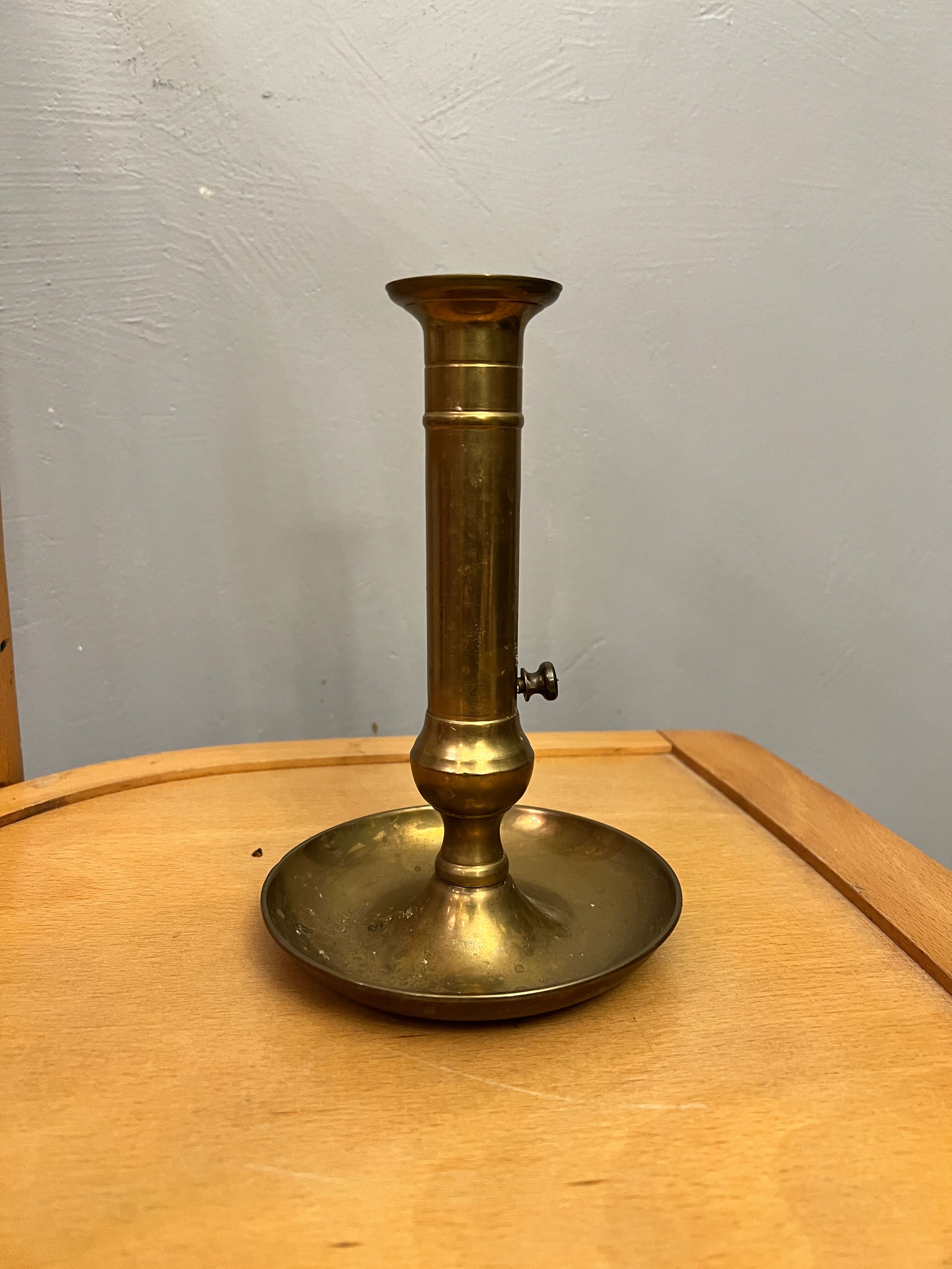 BHV - Antique brass candle holder