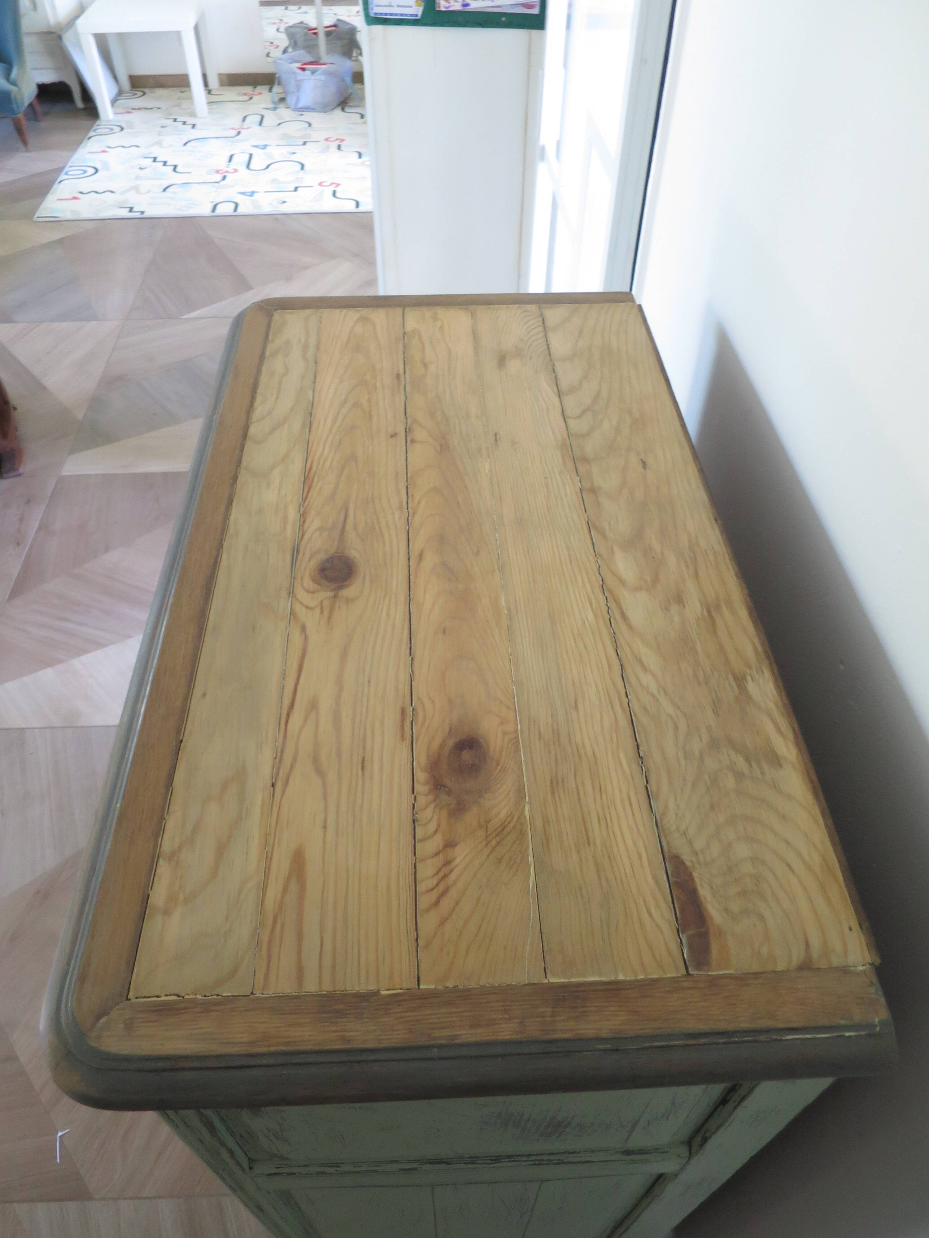 Vintage - Jam cupboard - Low sideboard - Rustic / Shabby chic - Solid wood