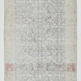 5x8 Navy Blue Beige Vintage Persian Rug, 144x259Cm SK 21485