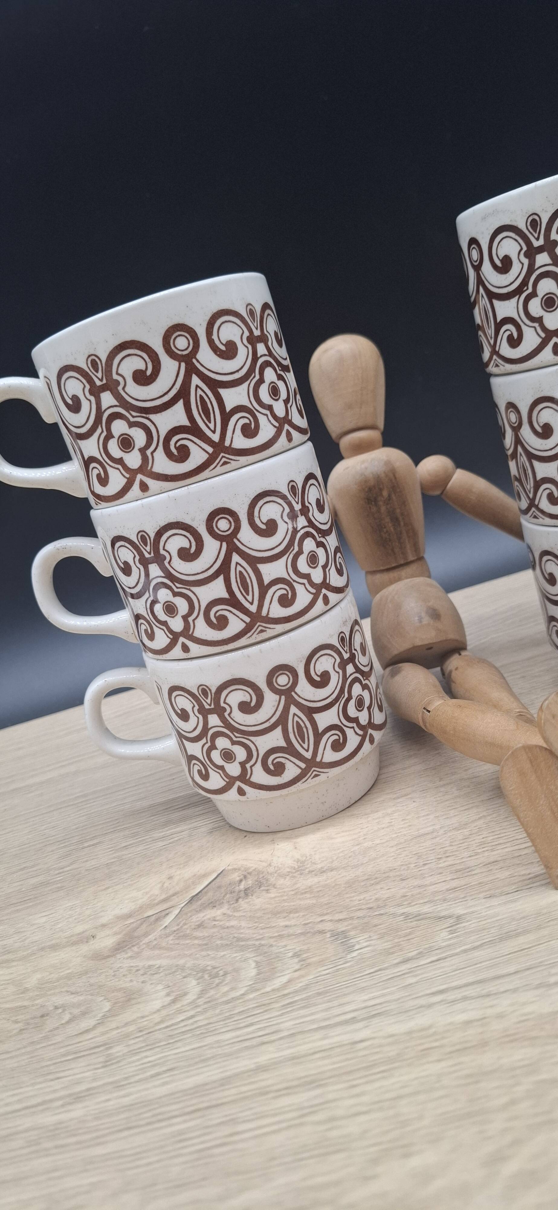 Set of 6 Biltons England mugs