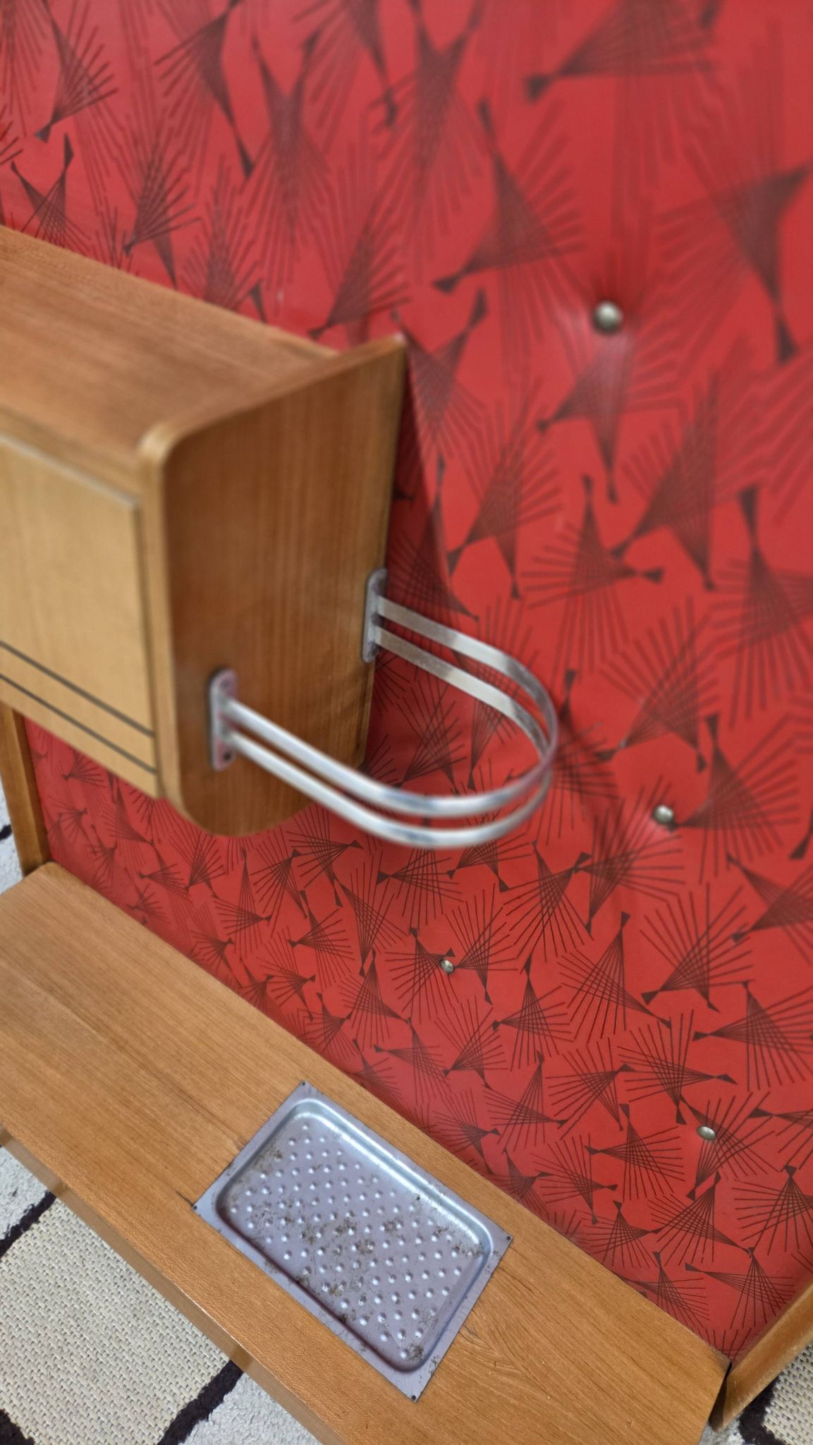 Vintage wall coat rack from the 50s/60s – Rockabilly design cloakroom