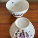Duo of bowls bouquet of violet Longchamp France