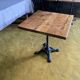 Table bistrot bois brut