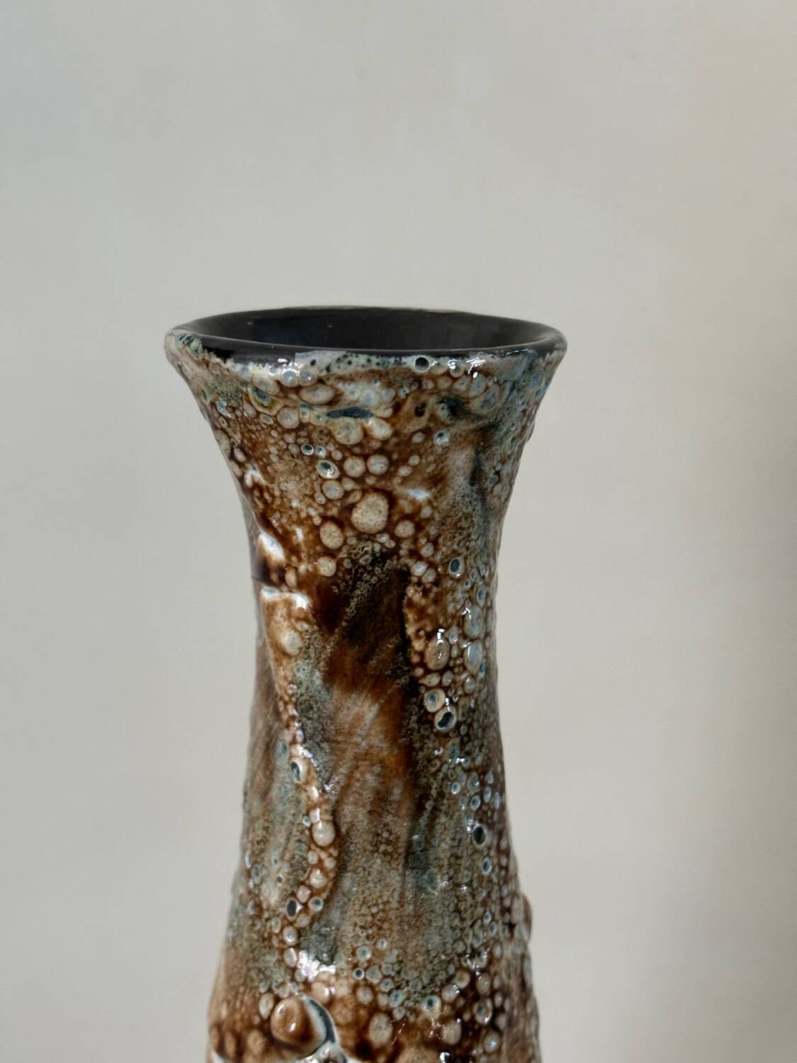 Vintage fat lava vase