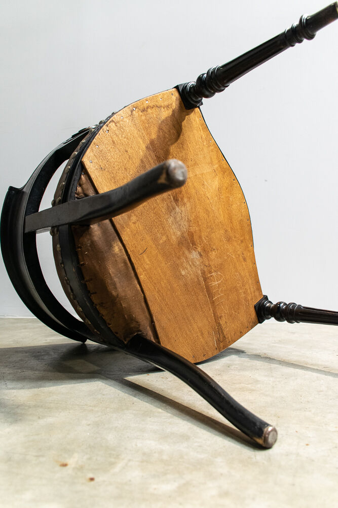 Leather office armchair 1920'