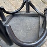 Black bentwood bar stool in Thonet style