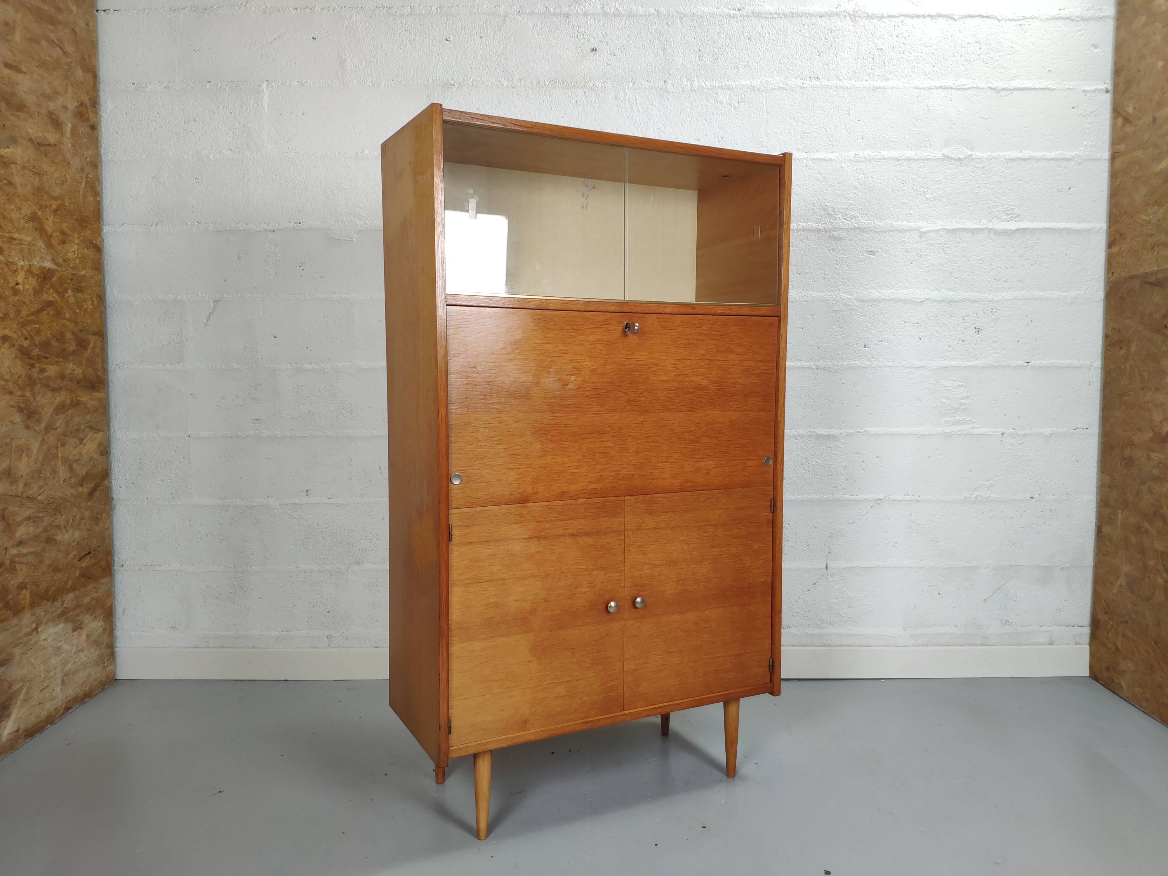 Vintage glass secretary