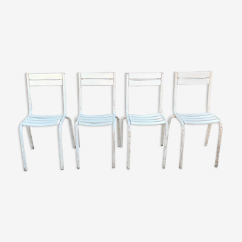 4 chaises bistrot vintage