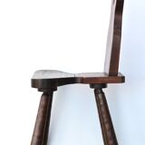 Wooden chair, mountain furniture, 1950s