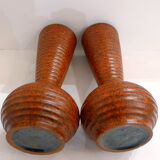 Pair of West Germany matte vases