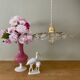 Vintage molded glass lampshade pendant light - tableware collection -