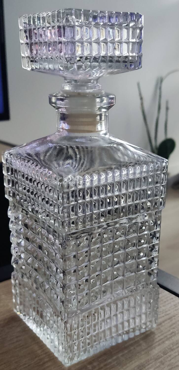 Large whisky decanter from France