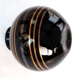 Gold and platinum art deco vase