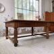 Solid walnut farmhouse castle table 1900 XXL