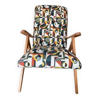 Newly upholstered 60s armchair