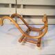 Patère in rattan and bamboo two handles 60/70