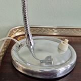 Polished aluminum desk lamp from the 1950s