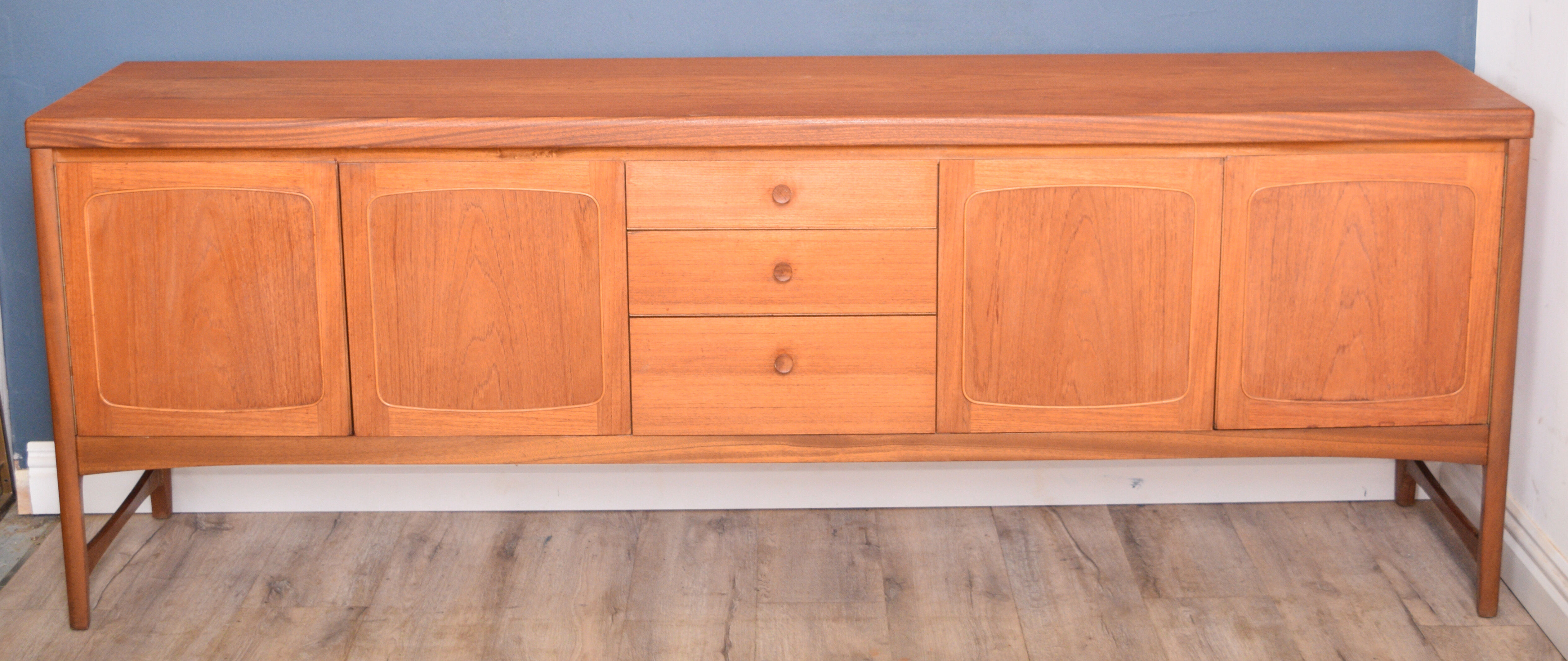 Restored Teak 1960s Nathan Squares Sideboard