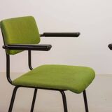 6 Dutch Design Gispen Dining Chairs Model 1235 by André Cordemeyer 1960s