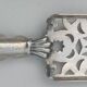 Absinthe spoon and tongs in silver-plated metal with hallmark