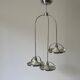 Mid-century modern triple shade ceiling light by Reggiani, 1960s, Italy.