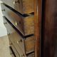 Empire period chest of drawers, early 19th century, in flame mahogany.