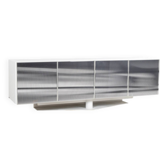Roche Bobois. Black and white “kinetic” sideboard. 1990s.