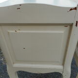 Pair of white lacquered bedside tables
