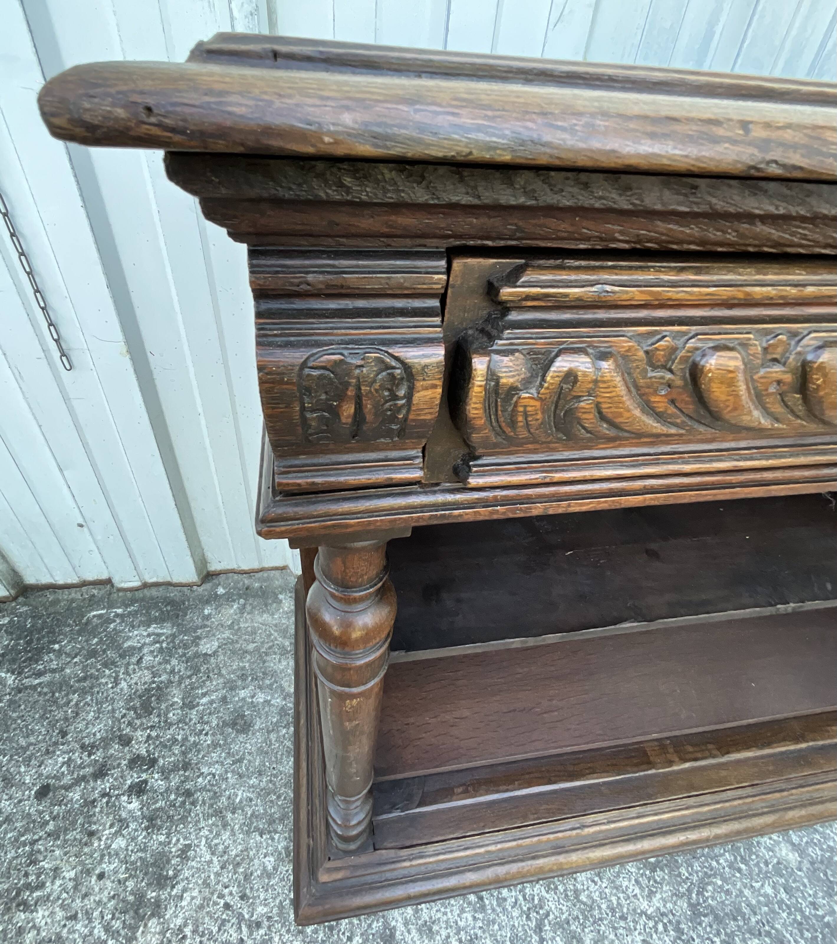 Solid Oak Storage Unit – Country Style, Late 19th Century