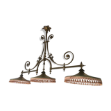 Bronze billiard chandelier