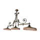 Bronze billiard chandelier