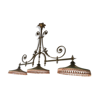 Bronze billiard chandelier