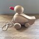Raw wooden roller duck