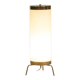 Lamp in white opaline and golden brass, 1970s