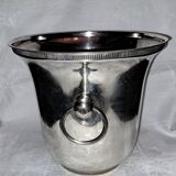 Apladur champagne bucket in silver metal.