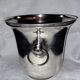 Apladur champagne bucket in silver metal.