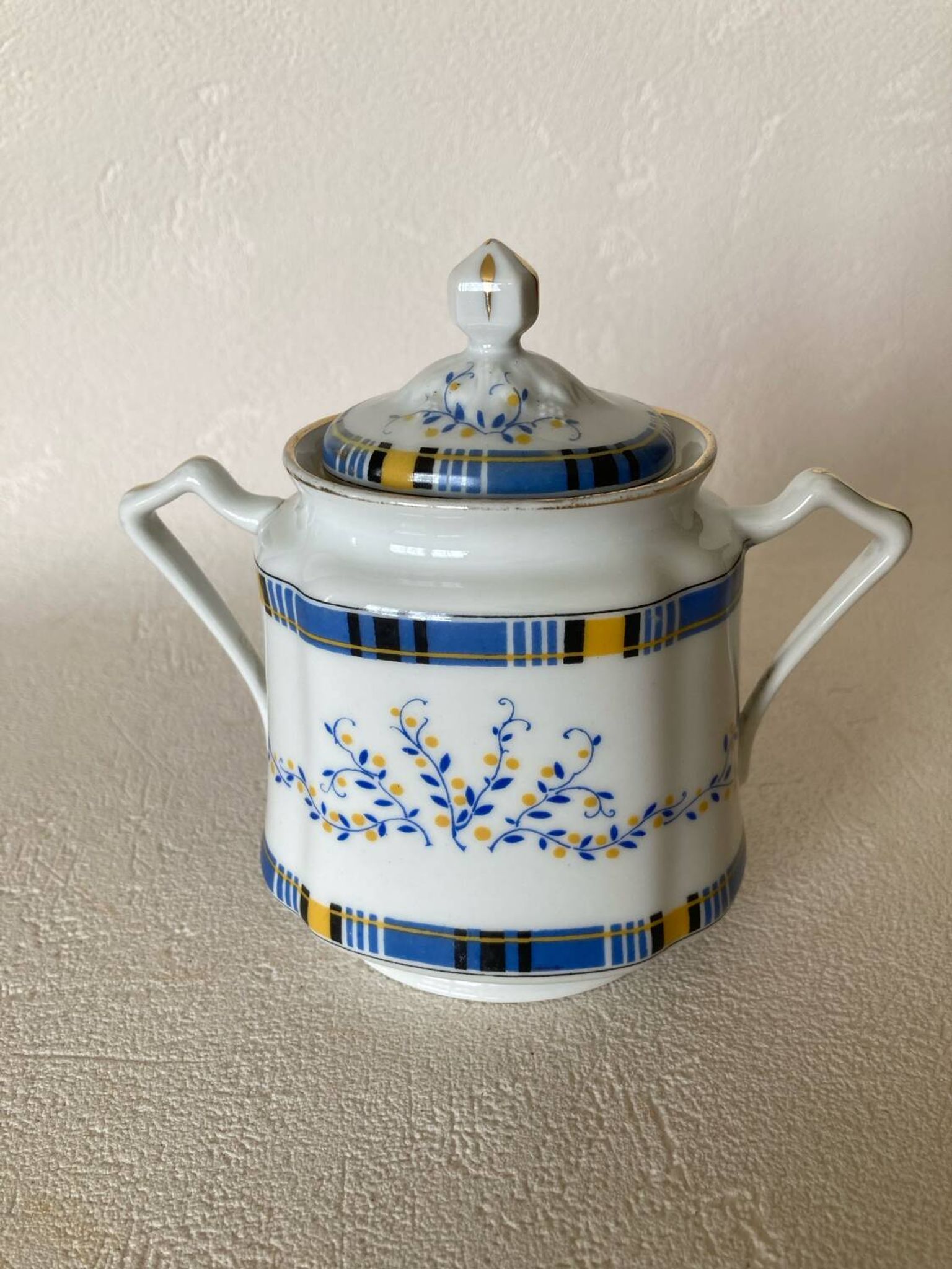 Sucrier Bernardaud ancien (B&Cie) Limoges - vers 1920
