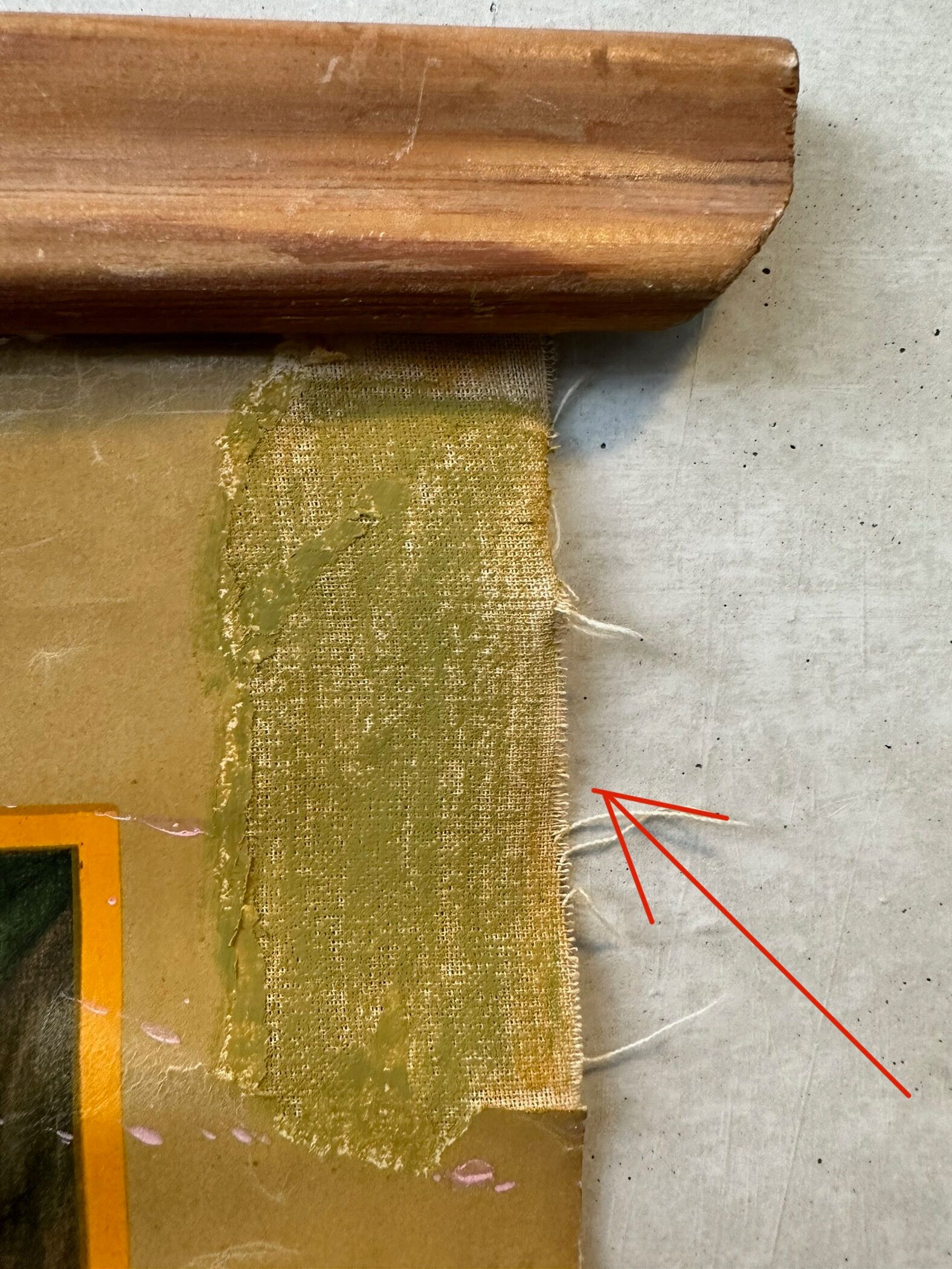 Vintage linen school chart – In ditch and pond