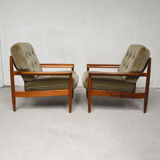 Paire de fauteuils scandinaves, 1960