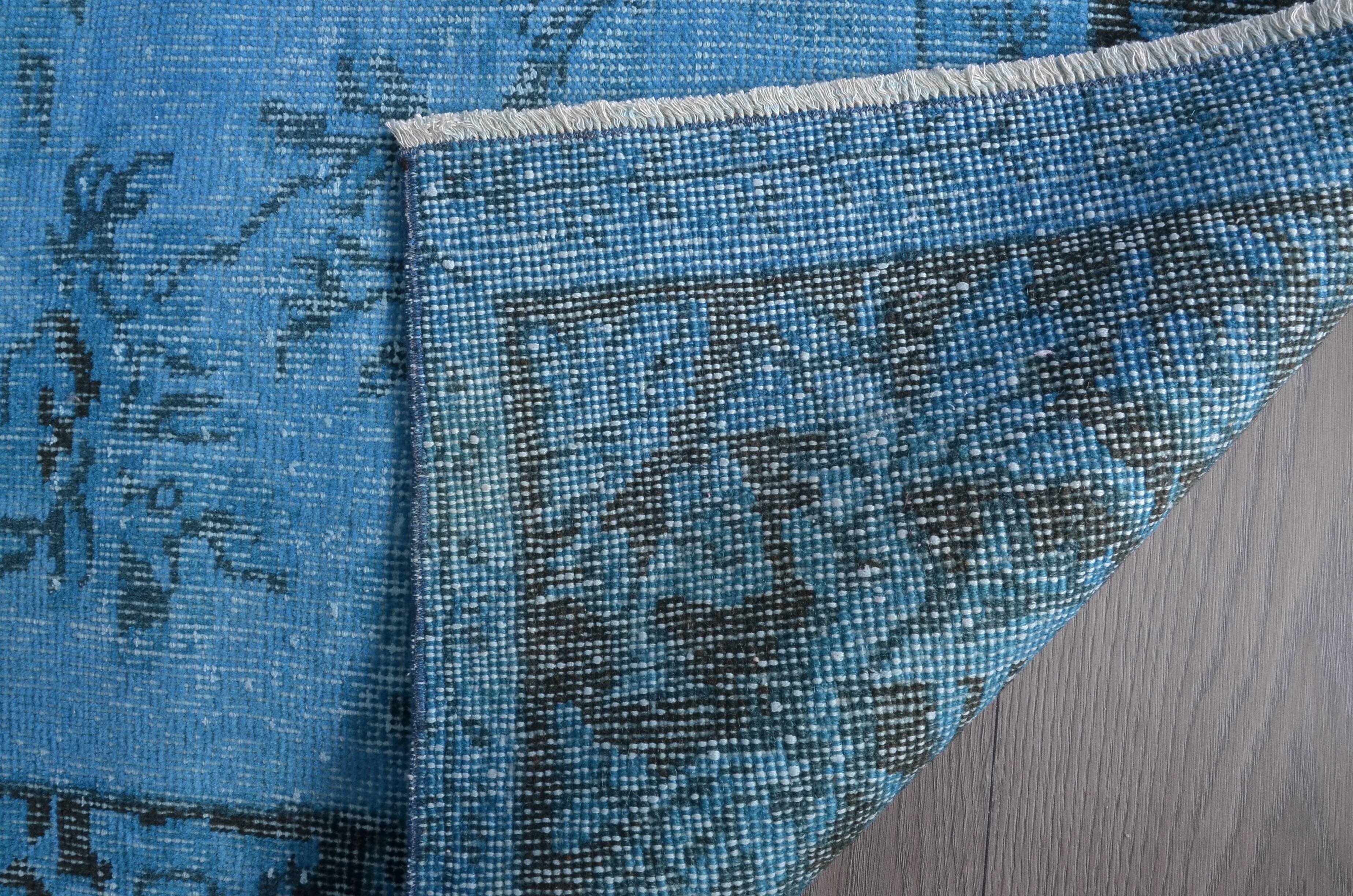 Blue Vintage Anatolian Floral Rug sku 2350