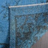 Blue Vintage Anatolian Floral Rug sku 2350