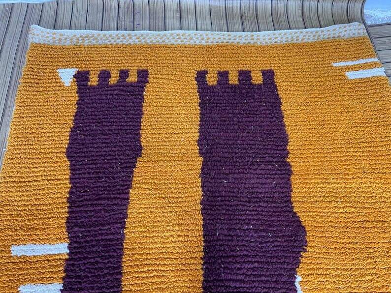 Handmade wool rug size 200 x 300 cm