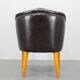 Vintage Leather Armchair, Czechoslovakia